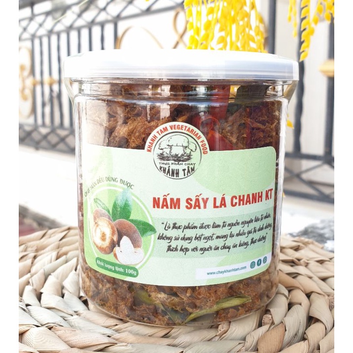 Nấm sấy lá chanh hũ 100gr